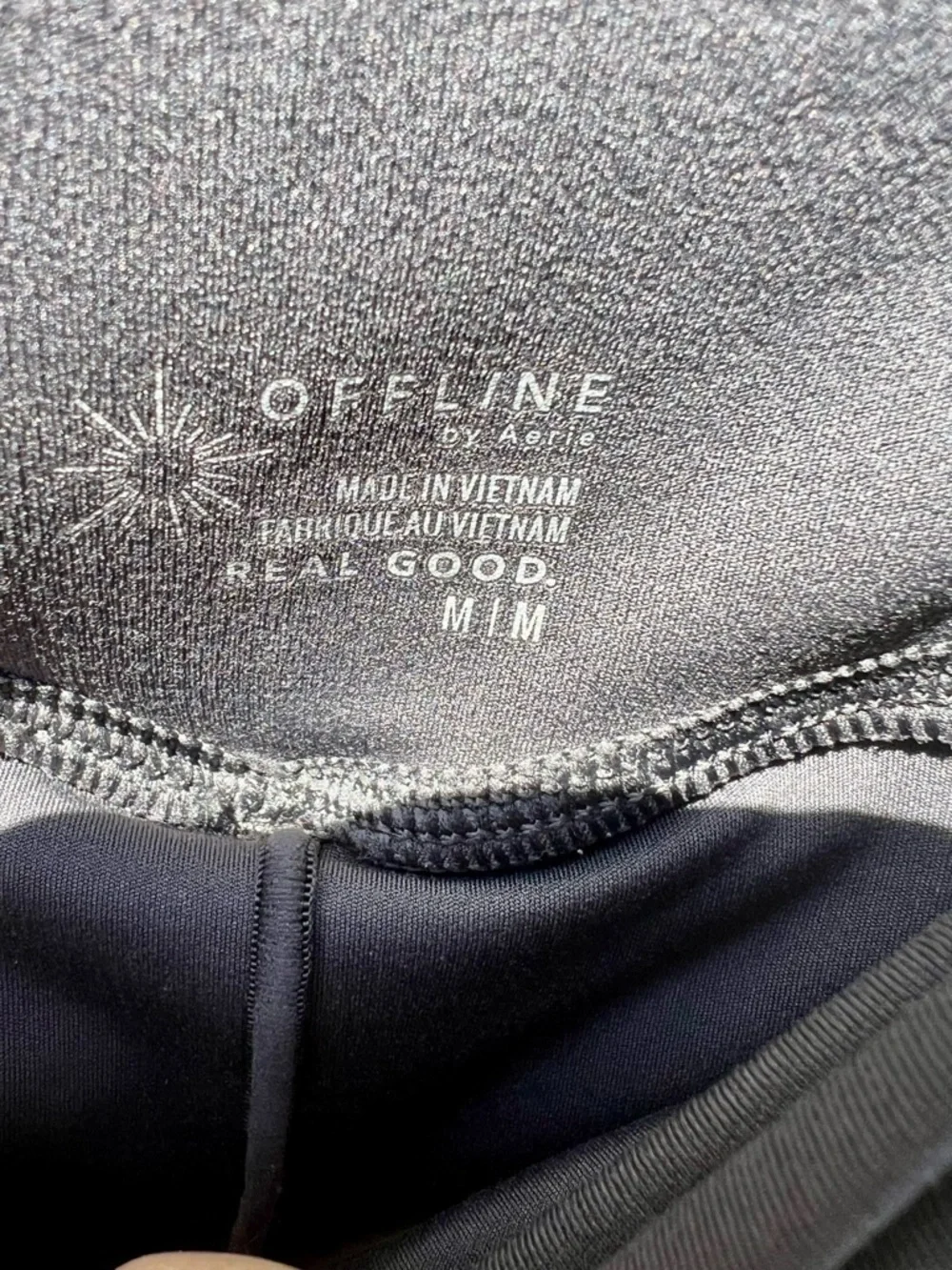 NWOT Aerie Offline Real Good Shorts Flowy Athletic double-layer Charcoal Grey M - Picture 3 of 4